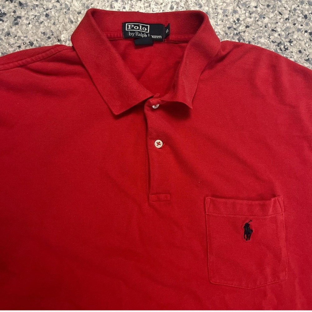 Ralph Lauren Men's Vibrant Red Polo Shirt